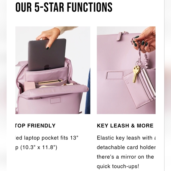 EUC Beis x Wicked Backpack in Black - Picture 10 of 12